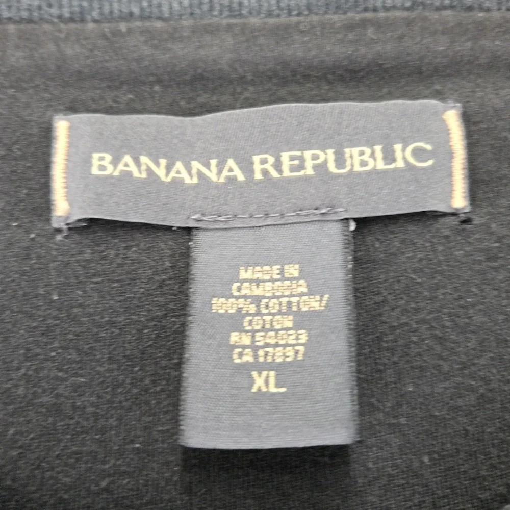 Banana Republic Shirt Mens XL‎ Gray Long Sleeve Crew Neck